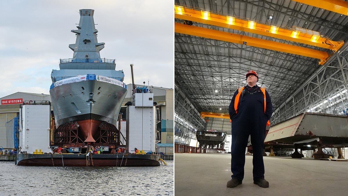 Boost for Glasgow's Govan shipyard as BAE opens £300m site in which two warships can be assembled
