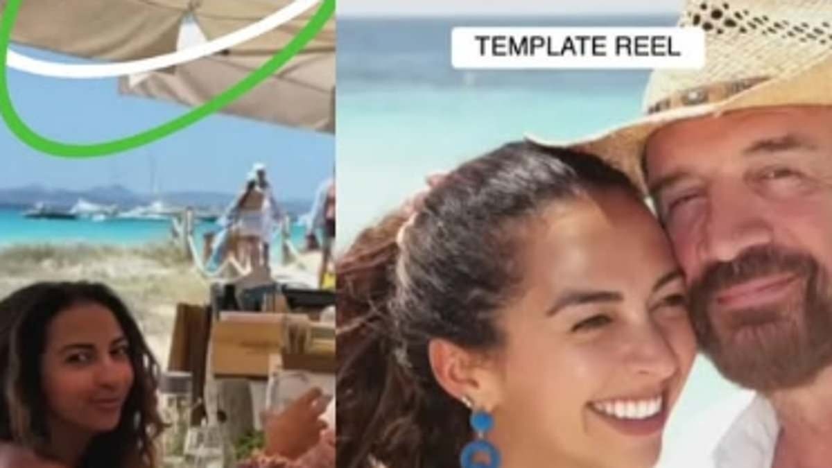 Nick Knowles, 62, is mocked by bikini-clad wife Katie, 34, for his lack of tech skills as he shares clips from romantic honeymoon on a yacht in Ibiza