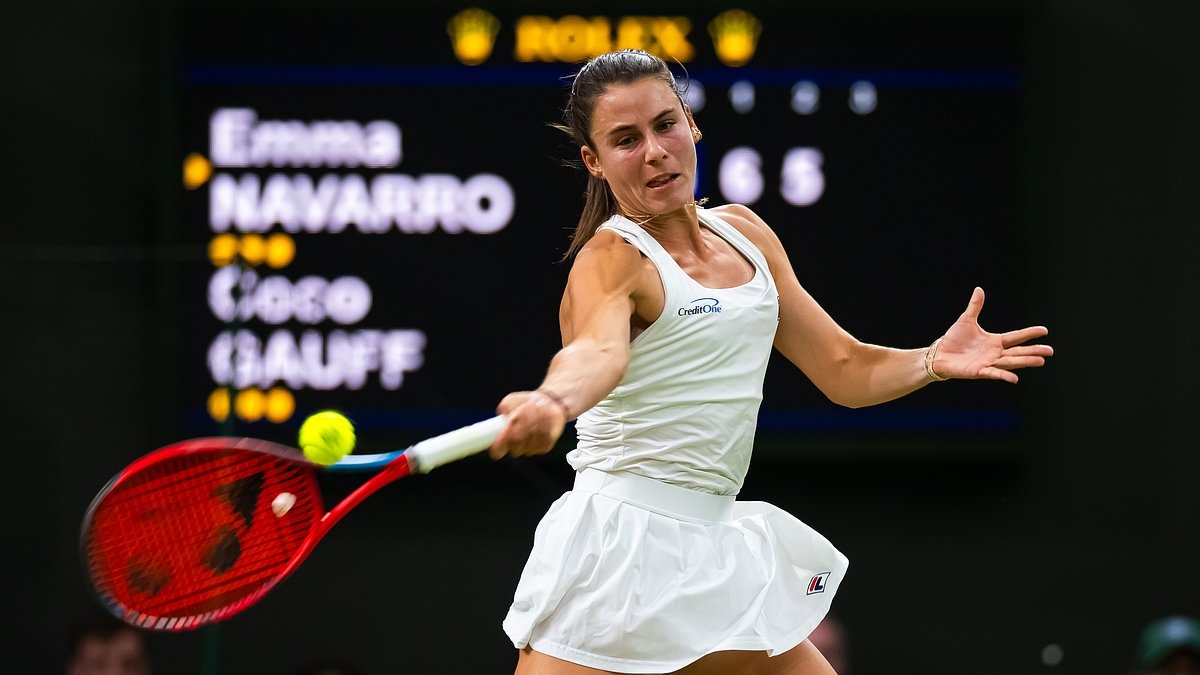 The billionaire US tennis star for whom Wimbledon's £3m prize pot is pocket money: New Yorker Emma Navarro, 23, stands to inherit £3.5BILLION from her tech tycoon father - and she's had fair share of on-court spats