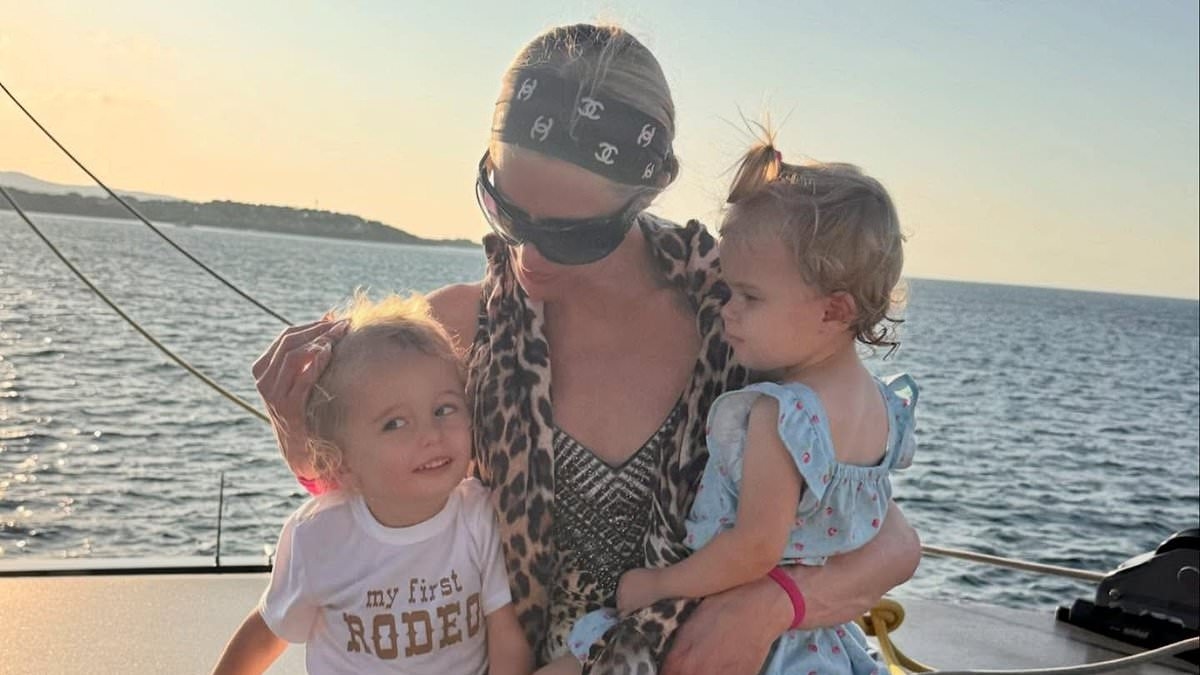 Paris Hilton shares sweet snaps of her kids from yachting trip to Sardinia