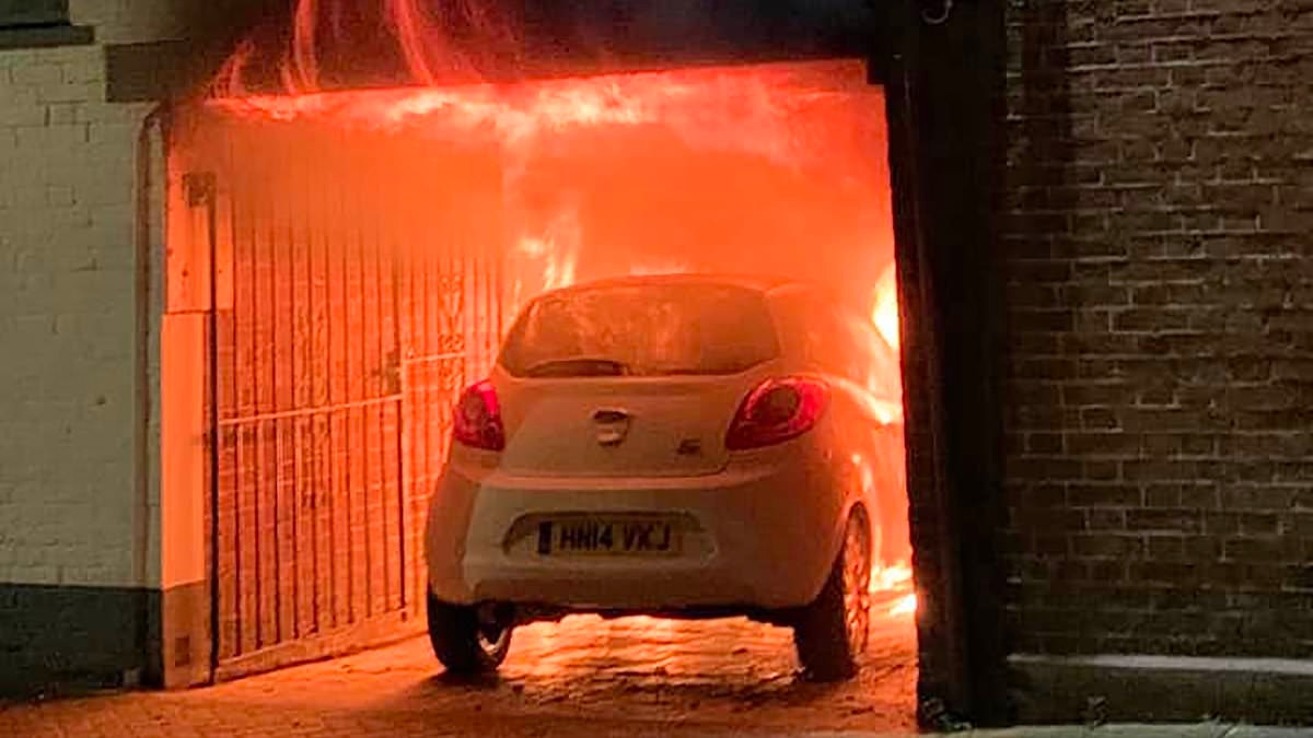 Arsonist who torched 18 cars in drug-fuelled £170,000 rampage that turned quaint market town into 'warzone' faces jail after guilty plea