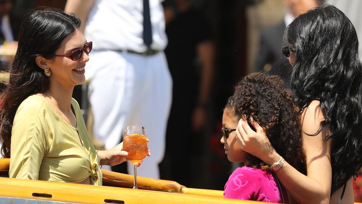 Kylie Jenner's mini plus-one! Stormi joins mom and Auntie Kendall on canal ride after Bezos-Sanchez wedding