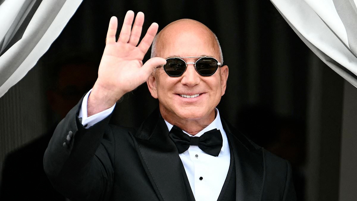 Famed fashion house brutally SAVAGES Jeff Bezos' wedding suit as it mocks his 'frightening' tuxedo