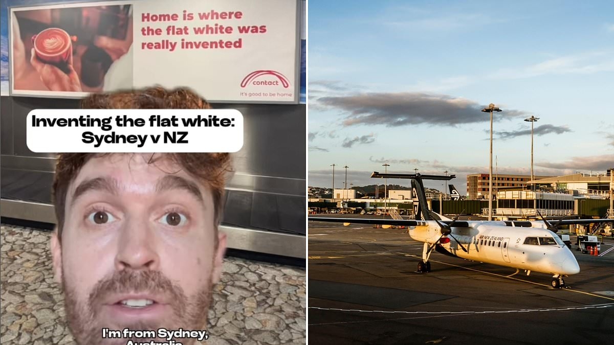 Tiny airport sign sparks heated coffee feud between Australia and New Zealand