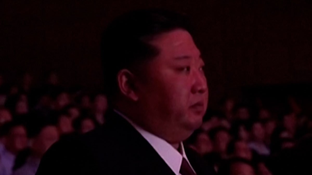 Kim Jong-un appears to weep as he watches slide show of him draping flags over coffins of the troops he sent to die on Putin's meatgrinder frontline