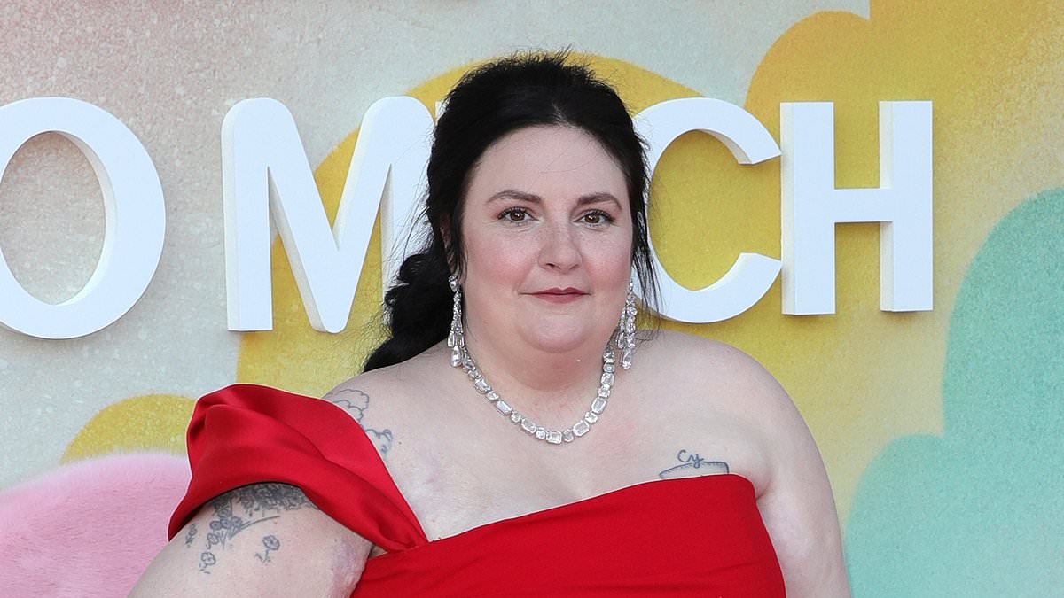 Lena Dunham reflects on the 'insane' public discourse around her body in nude scenes on Girls as she says she's lucky that her thing was 'never to look at a picture of myself and pick it apart'