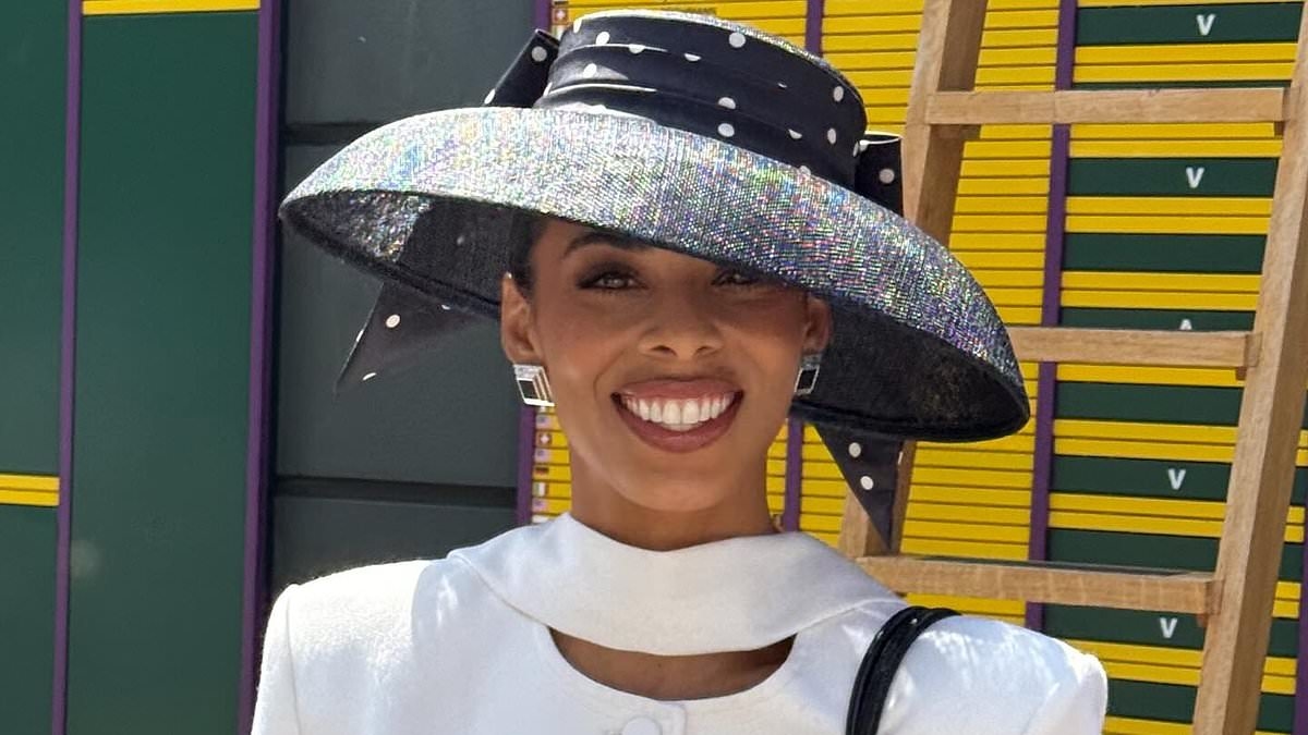 Rochelle Humes serves up tennis chic in elegant white co-ord for Wimbledon - here's where to shop it on the high street for less