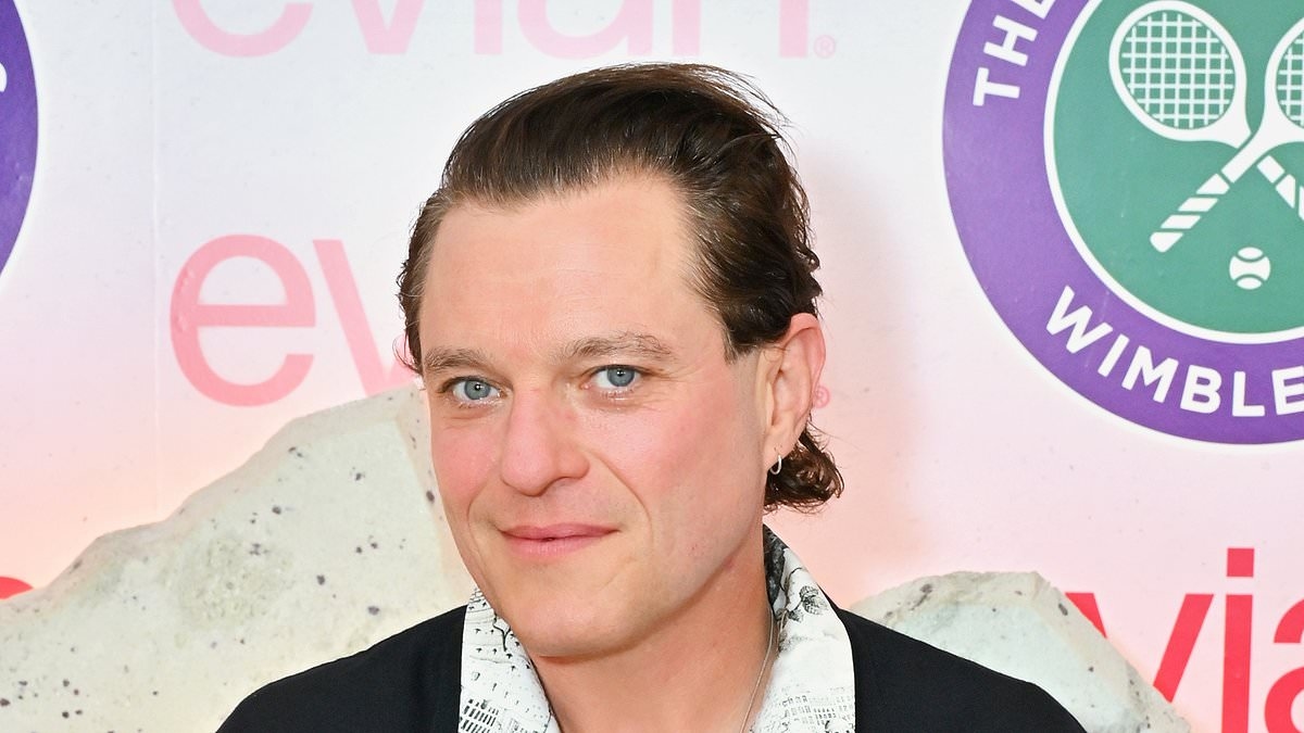 Gavin & Stacey's Mathew Horne looks worlds away from his sitcom character as he shows off bold new hair style at Wimbledon with his wife Celina Bassili