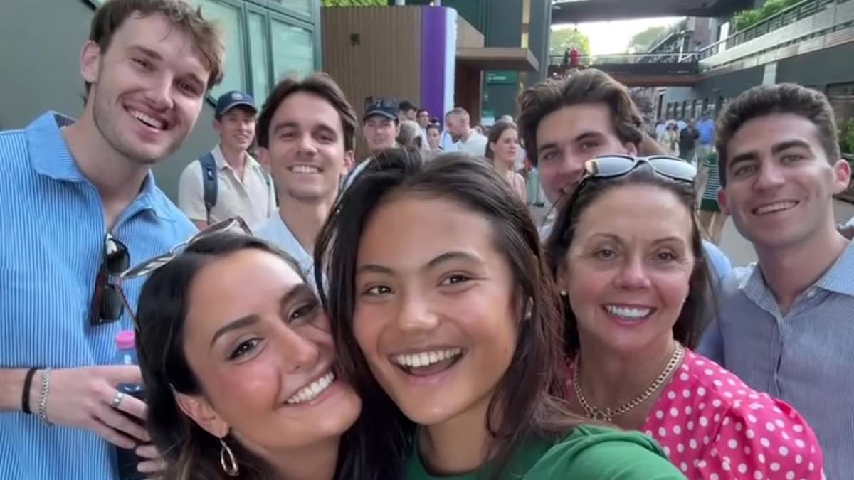 Is this a rival for Emma Raducanu's heart? Amid Carlos Alcaraz rumours, an old pal shows up to support star as Jack Draper joins her in second round