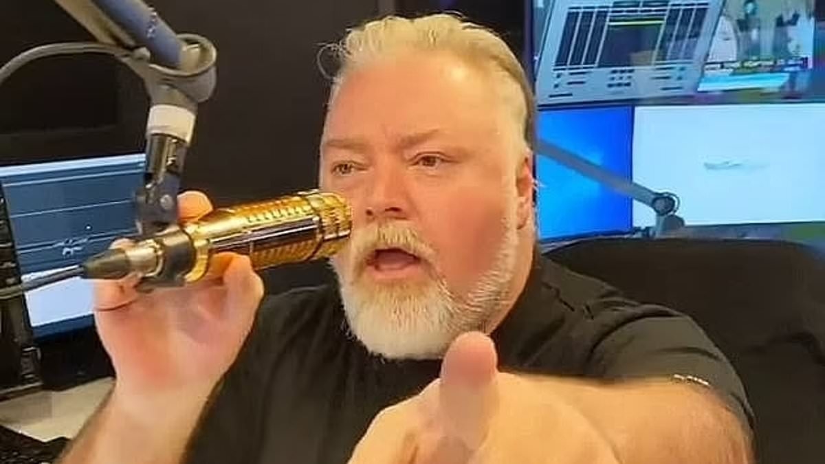 Kyle Sandilands storms off his radio show and threatens to quit after being dumped from the airwaves for discussing Beauty and the Geek star accused of murder