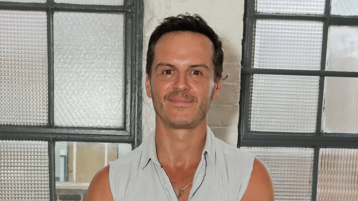 Andrew Scott channels Pedro Pascal's head-turning Cannes Film Festival look as he flexes his biceps in a fitted vest top at a magazine launch dinner