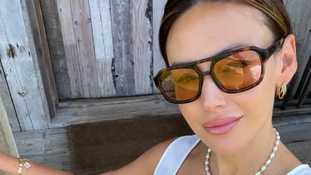 Michelle Keegan looks gorgeous in a white co-ord and sweetly pushes her baby daughter Palma in her pram as she enjoys idyllic 'summer in the Cotswolds'