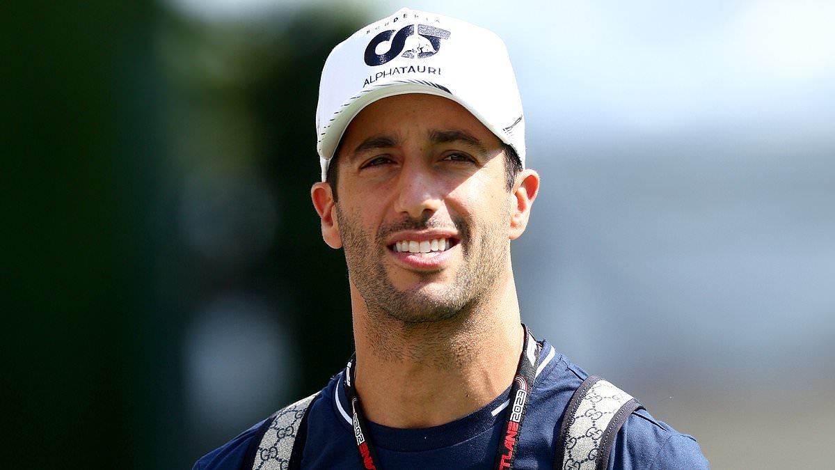 Daniel Ricciardo doesn't look like this anymore! F1 star lets it all hang out at Wimbledon after breaking his silence on the end of his racing career