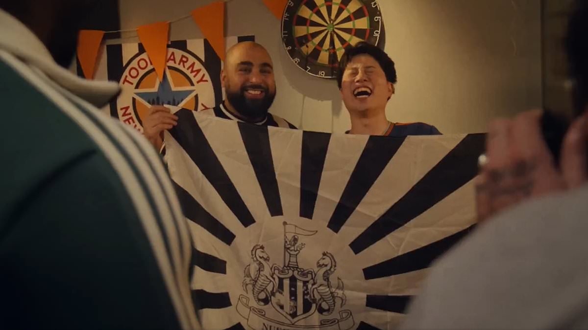 Newcastle issue apology after kit launch video includes Second World War reference - as club removes scene featuring controversial flag