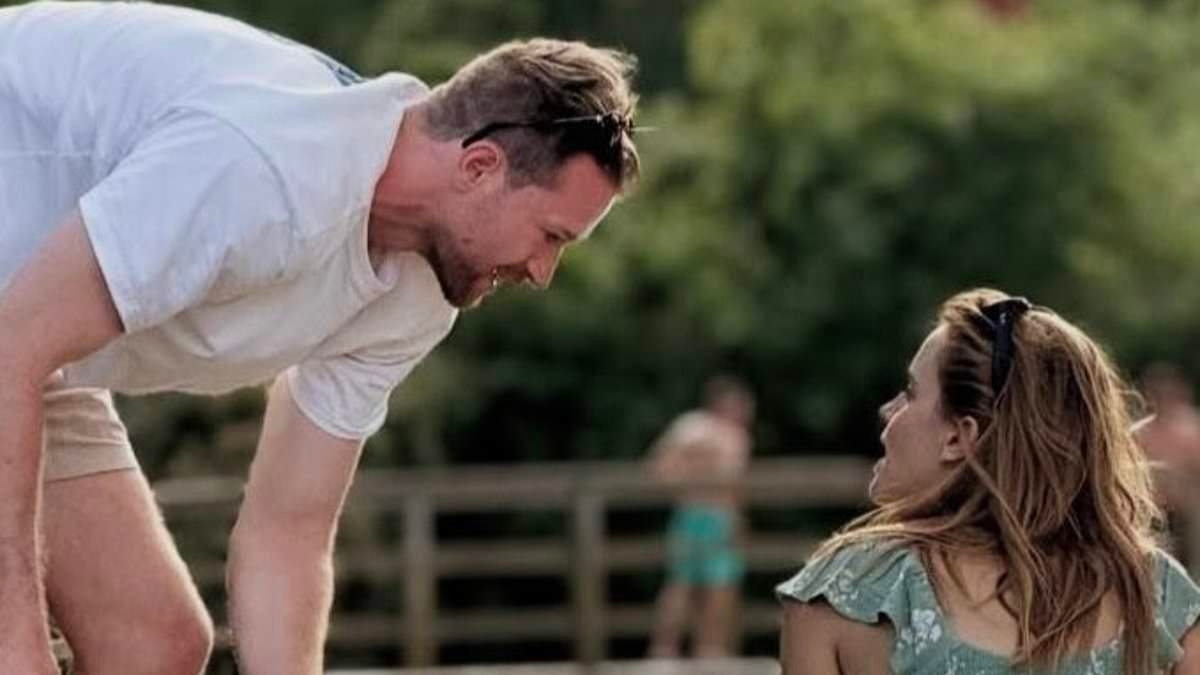 EXCLUSIVE Emma Watson cosies up to new love interest as they enjoy picnic and painting in an Oxford park - after romance with fellow student Kieran Brown