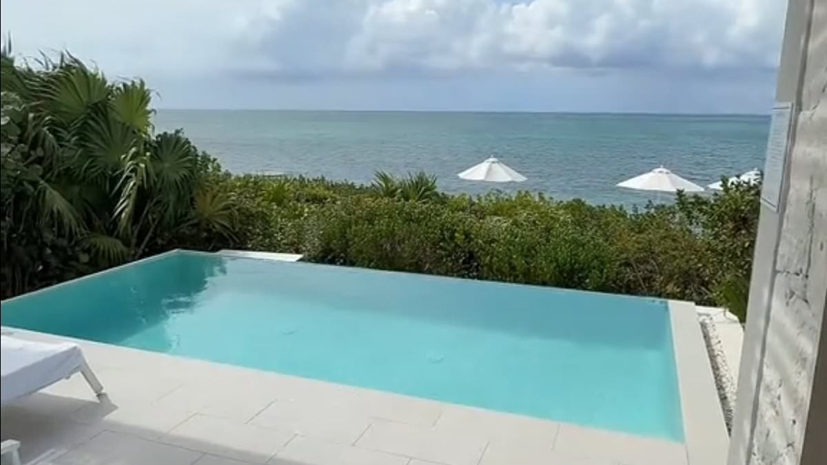 Travis Hunter and wife Leanna Lenee show off behind the scenes footage of lavish Turks and Caicos honeymoon