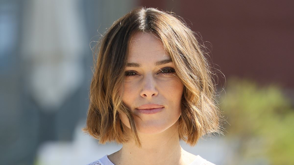 Keira Knightley shows off her new hairstyle as she attends Pride event in London
