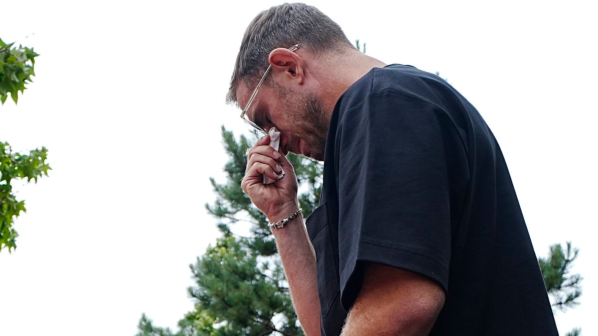 Former Liverpool captain Jordan Henderson fights back tears as he pays his respects to Diogo Jota at Anfield after his death at 28