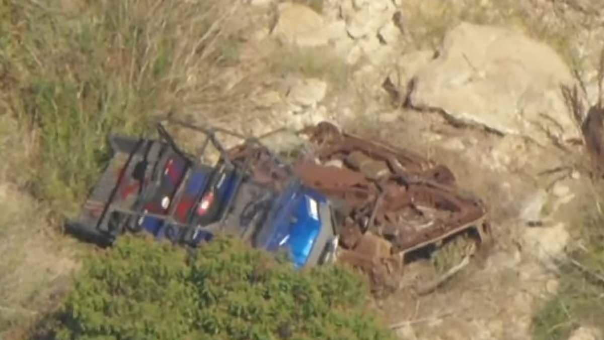 BREAKING NEWS Sophia Hutchins accident site shows wrecked ATV in ravine where Caitlyn Jenner's trans manager died