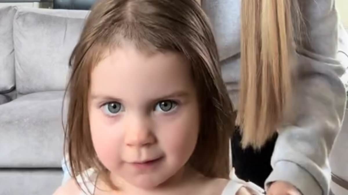 Chloe Radford reveals her adorable daughter Mila, two, cut her own hair and is left with a VERY short fringe - and lots of parents can relate