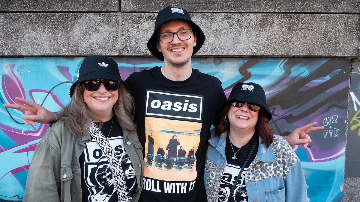 Oasis fans splash out THOUSANDS on merchandise and cut short holidays to attend first show in 'electric' Cardiff - as one devotee declares reunion gig is 'bigger than his wedding day'