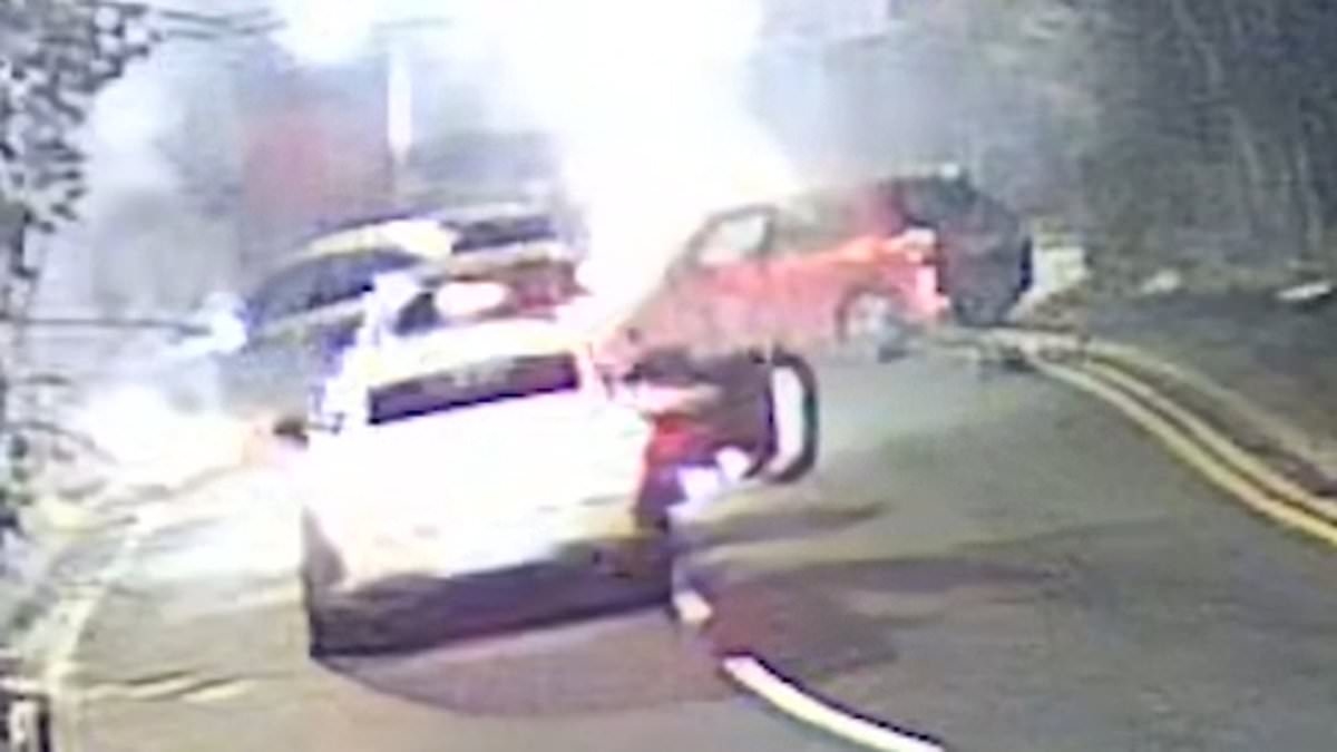 Appalling moment 'callous' speeding driver in stolen Porsche kills boy, two, and runs away - as his mother remains in coma and still doesn't know her son is dead