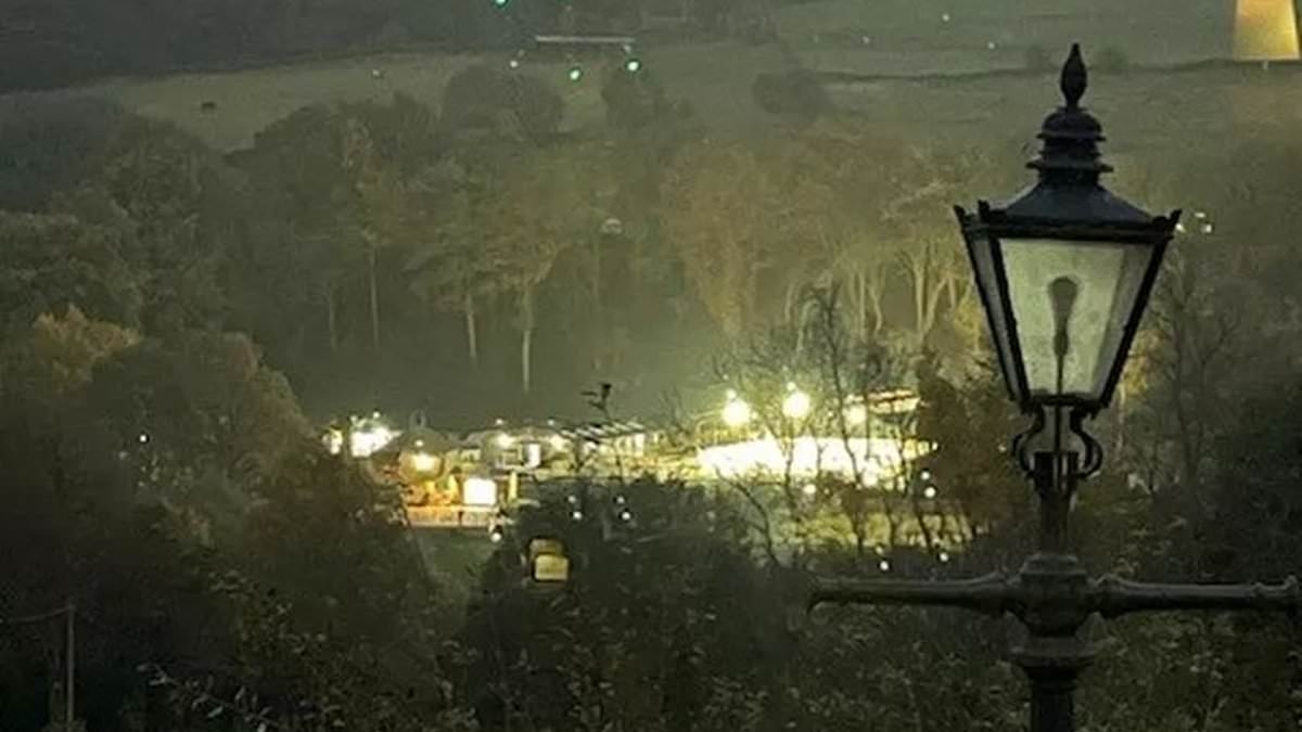 Neighbour hits out at farmer over canopy that lights up 'like Blackpool illuminations' at night