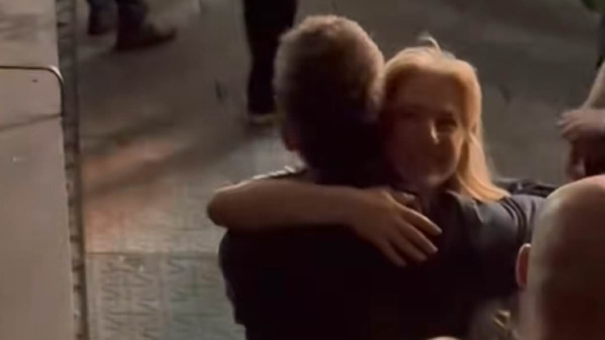 Noel Gallagher's daughter Anais wishes him luck before Oasis' first reunion show in Cardiff as they share a hug in sweet clip