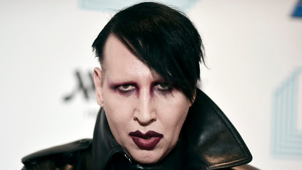 Marilyn Manson sparks controversy as he appears at Black Sabbath's farewell show and pays tribute to Ozzy Osbourne in video message - after his UK gig was axed amid backlash