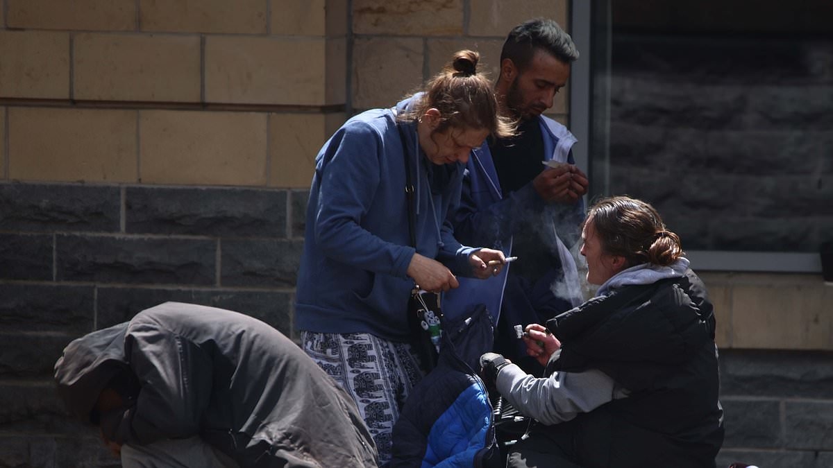 Welcome to Crack Alley: Desperate locals call high street a 'no-go zone' with 'more tents than Glastonbury' as homeless drug addicts leave them terrified