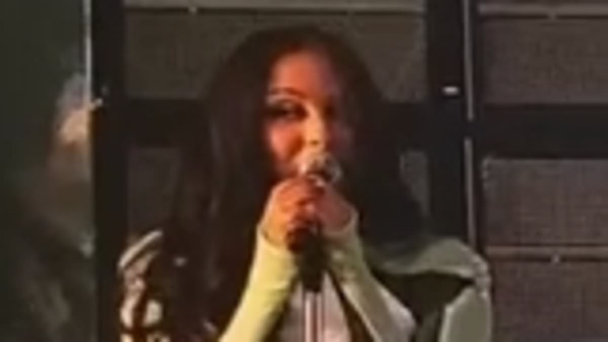 Little Mix's Jade Thirlwall pays tribute to her former girl band as she graces the stage at the F1 British Grand Prix