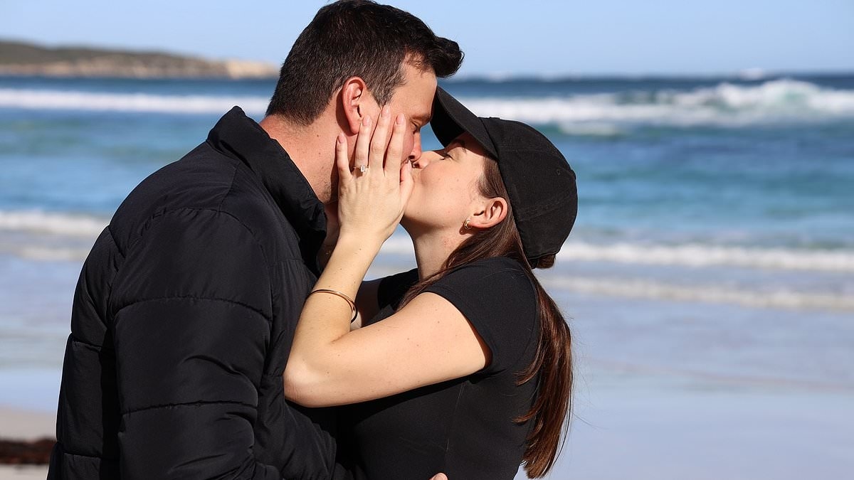 My Kitchen Rules stars Hannah Campbell and Lawrence Murphy become engaged at gender reveal just two weeks after announcing they are expecting their first child