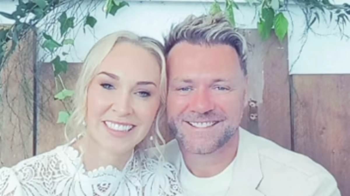 Brian McFadden is married! Westlife star ties the knot for the THIRD time with Danielle Parkinson in Cornish beach ceremony