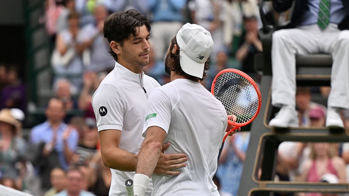 WIMBLEDON COURT REPORT: Taylor Fritz finally enjoys an easy day's work as the Royal Box gets a golden glow