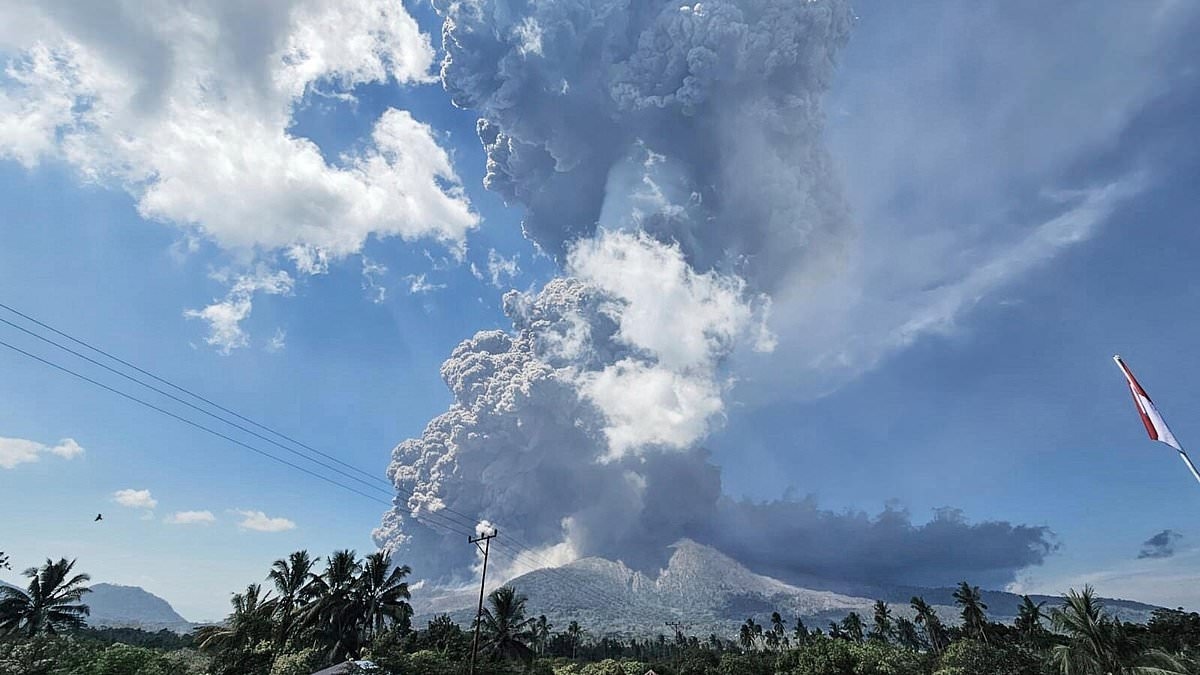 Indonesian volcano erupts with 63,000 ft toxic ash cloud