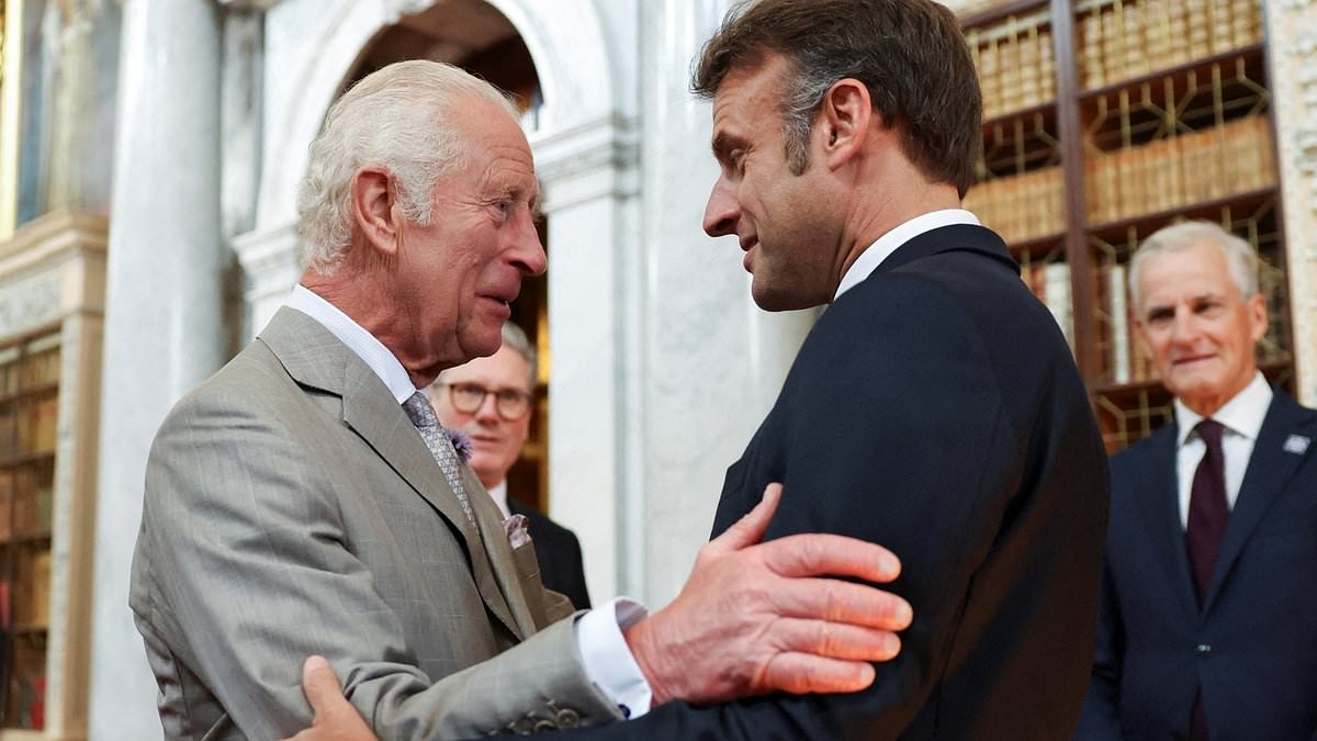 King Charles to honour 1,000 years of British-French friendship as he welcomes President Macron to Windsor - and warns of threats that 'know no borders' in powerful State Banquet speech