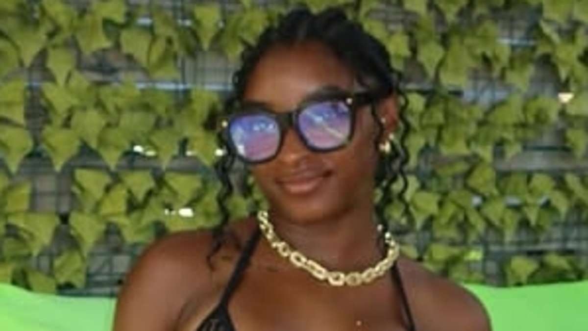 Simone Biles flaunts eye-popping new look in string bikini after sparking boob job rumors