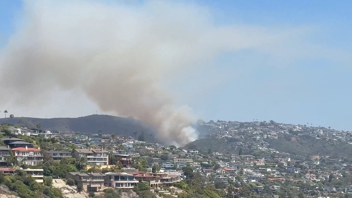 Fireworks spark Laguna beach fire, forcing hundreds from posh homes