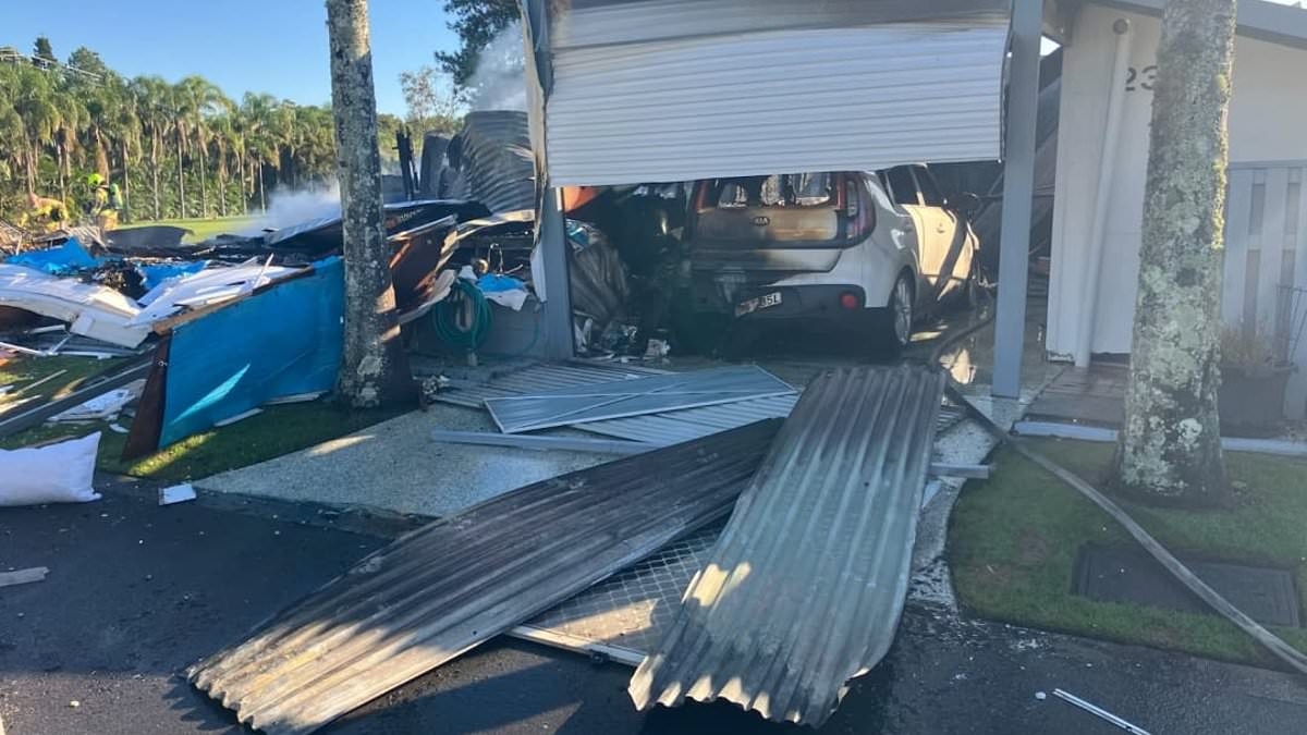 Man fighting for life with third-degree burns after giant explosion flattened his home on the NSW North Coast
