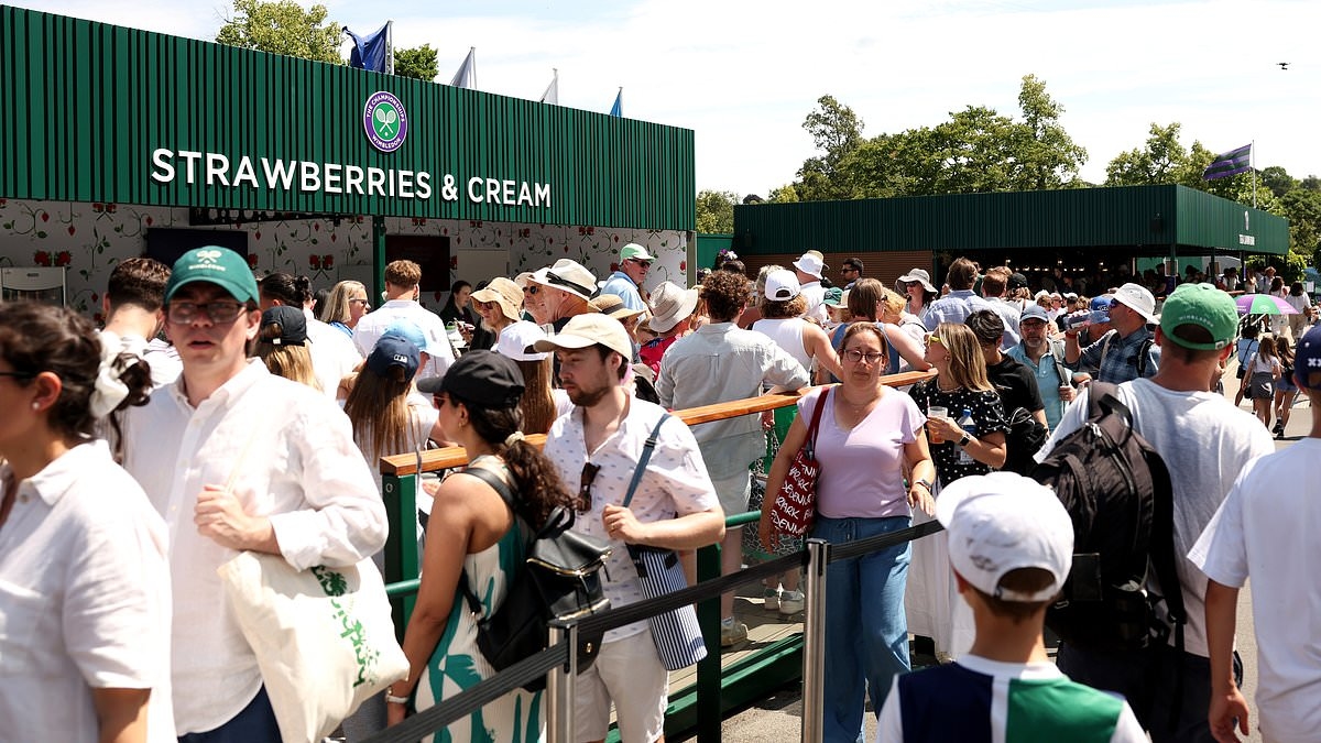 Wimbledon employee 'finds METAL BOLT in their lunch' at All England Club as '£13 salad is returned in shock'