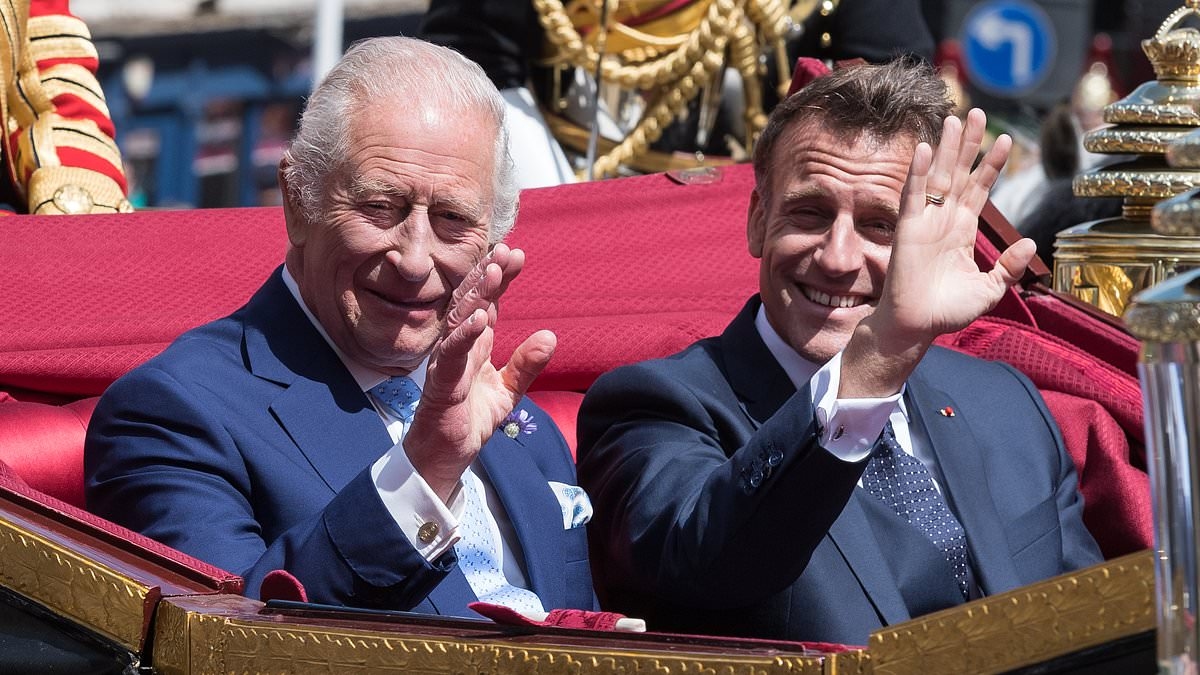 Prince and Princess of Wales lead star-studded guestlist at Windsor Castle state banquet for French state visit
