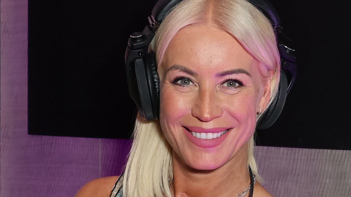 Denise Van Outen has 'never felt happier' with new boyfriend Adam Butler after their first public appearance at Glastonbury following tumultuous romantic past