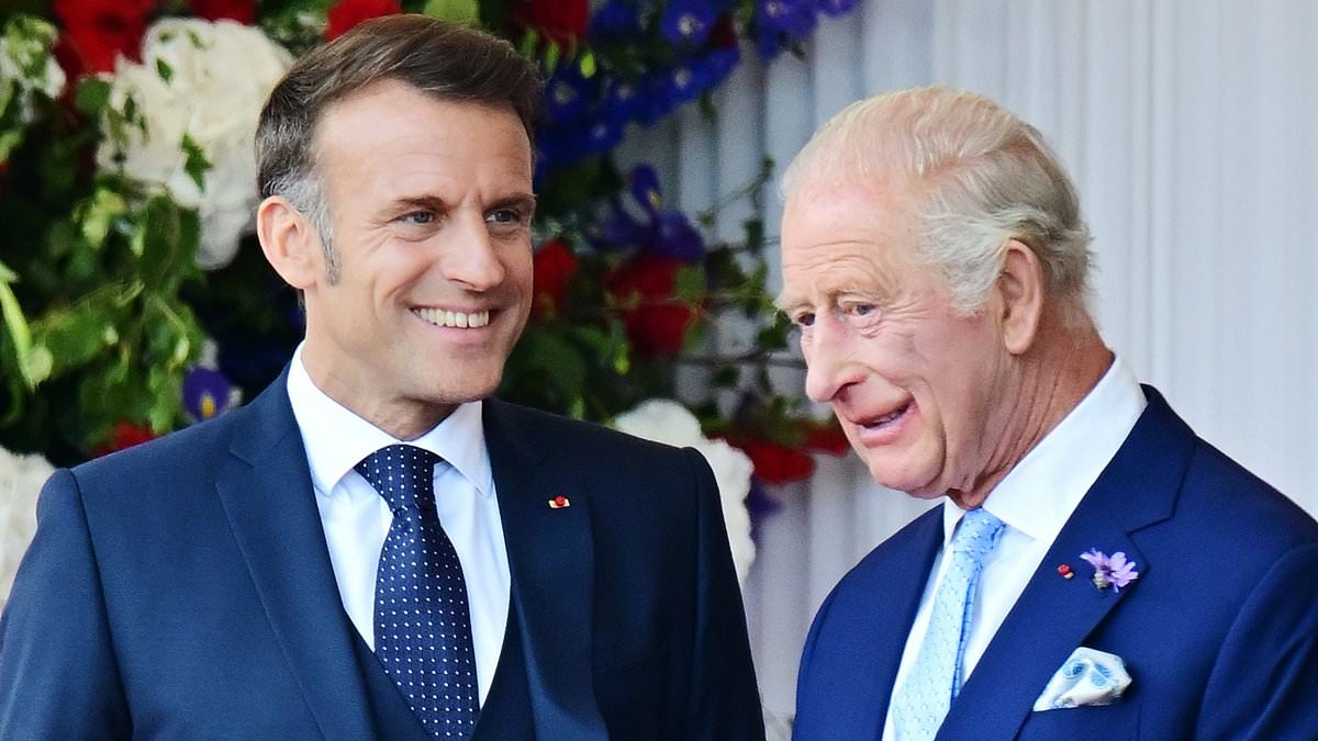 Hidden meanings in the royals' outfits as they welcome the Macrons - including King Charles's not-so-subtle message of love amid Emmanuel and Brigitte's 'frosty' appearance