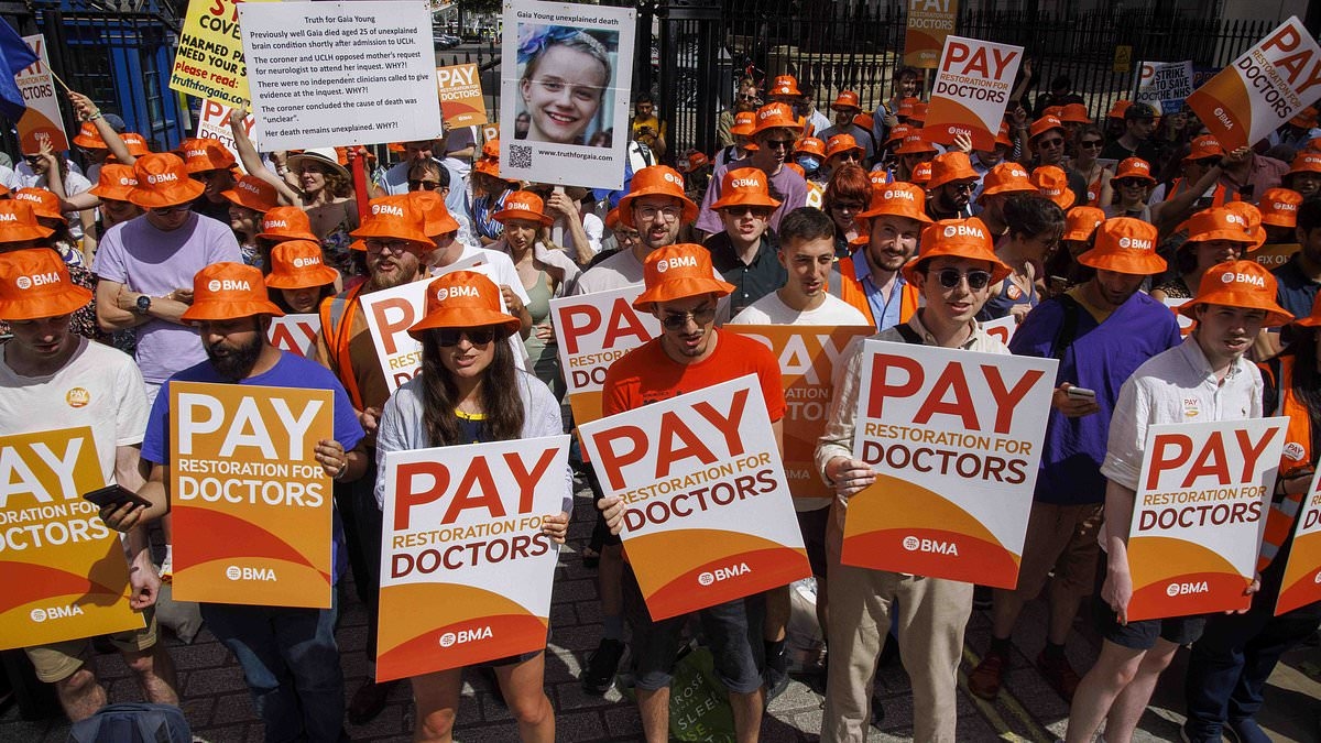 Labour threw cash at striking junior doctors. Now, they have come back for more and are threatening to plunge the NHS into chaos... we know who really runs the country: TOM HARRIS