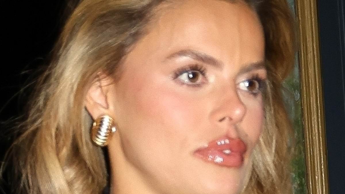 Braless Brooks Nader frees the nipple with shock sheer top in Paris