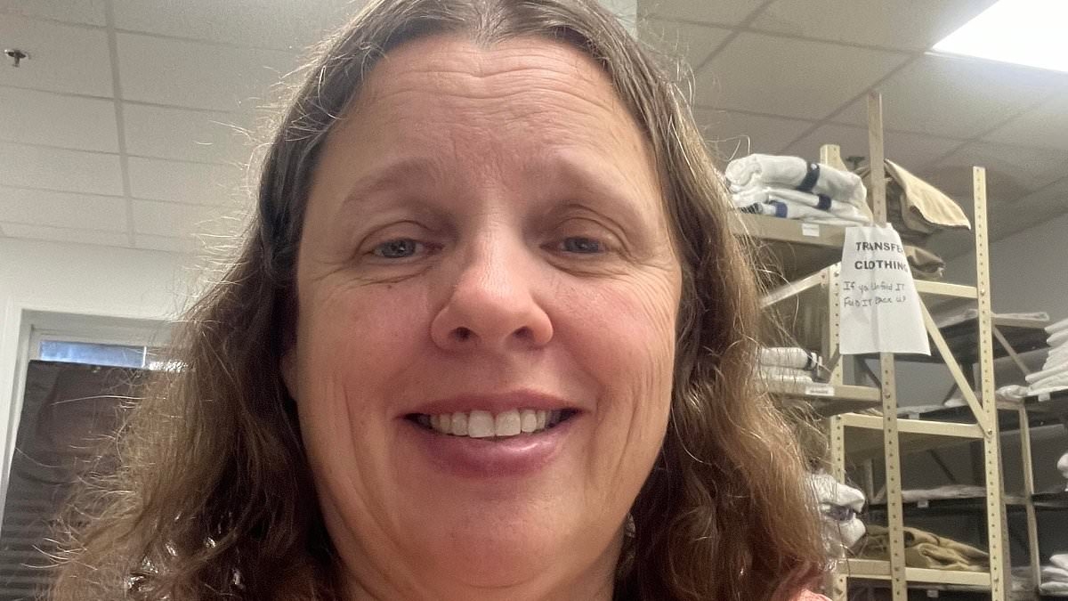 Female jail worker, 56, 'caught trying to have sex with inmate' and claims SHE'S the victim