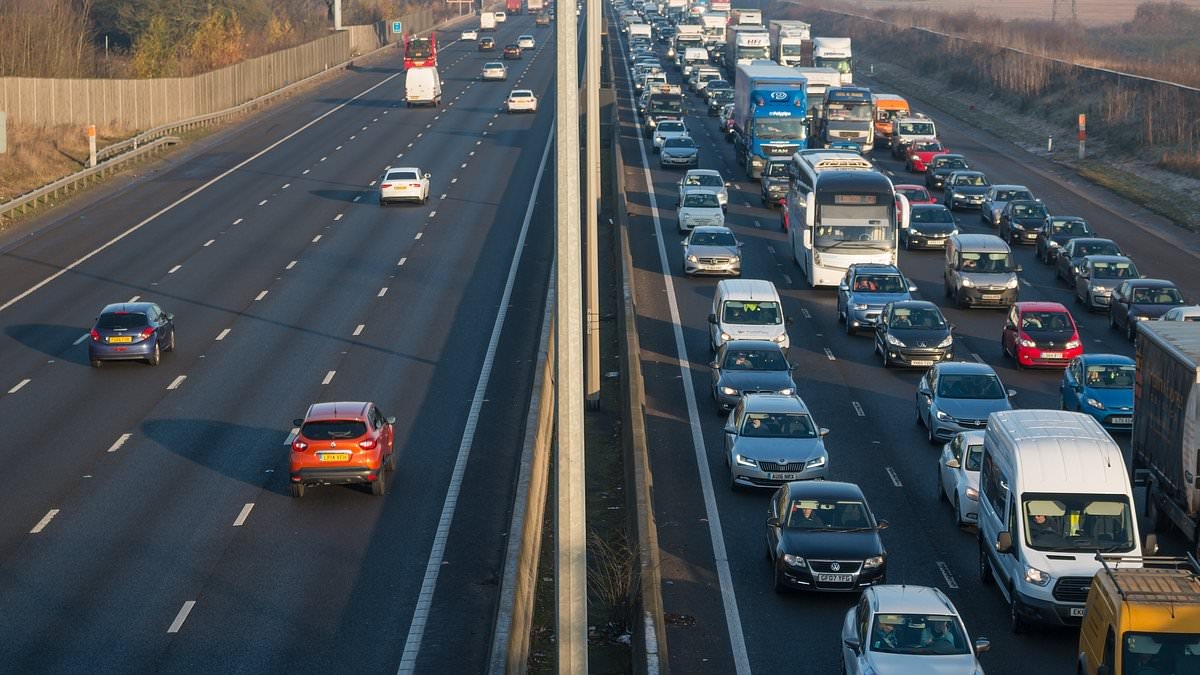 England's worst motorway revealed as 193-miles road used by thousands every day tops the list