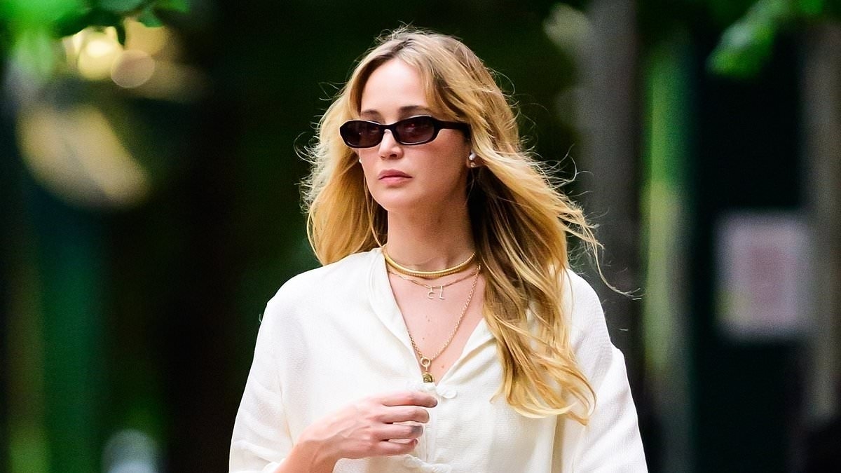 Jennifer Lawrence drops hint about her second child's name with sweet necklace