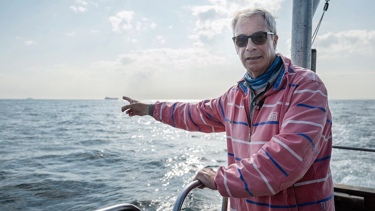 I firmly believe NONE of the 74 young men I saw in that small boat should be free to roam our streets: NIGEL FARAGE in the English Channel