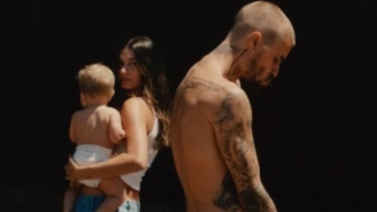 Justin Bieber poses for intimate family portfolio with wife Hailey and son Jack Blues to support 7th album